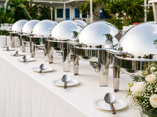 Silver Roll Top Chafing Dish (6.1L)