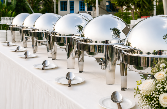 Silver Roll Top Chafing Dish (6.1L)